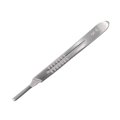 100pcs Sterilized Dental Surgical Blades — Carbon Steel Scalpel Knife Handles for Beauty, DIY, & Mobile Phone Repair Disposable Tools