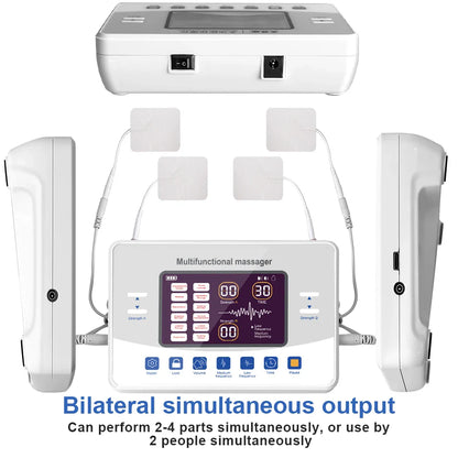 EMS Electric Muscle Stimulator — TENS Pulse Massager for Physiotherapy, Pain Relief, and Muscle Relaxation, Rechargeable Health Device