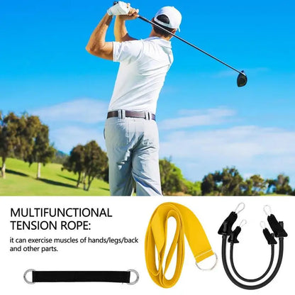 Elastic Nylon Golf Swing Turn Training Belt - Tennis and Baseball Swivel Trainer for Outdoor Self-study Exercise