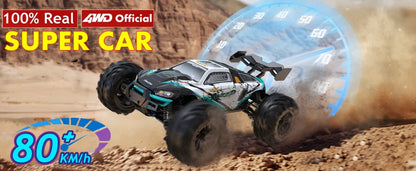 4WD Remote Control Car – Off-Road 4x4 RC High-Speed Buggy Truck, Brushless 50/80KM/H Drift Racing Toy for Kids & Adults