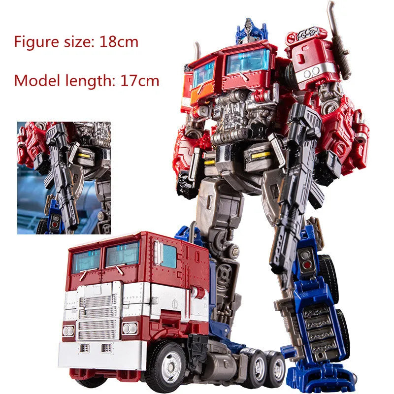 Robot Car Transformation Toy - Alloy Plastic Optimus Prime Action Figure Kids Birthday Gift