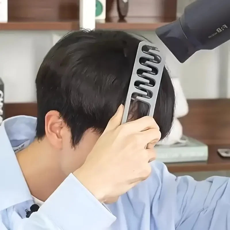 Volumizing Wide-Tooth Hair Styling Comb –  Textured Comb for Men’s Bangs & Hair Styling