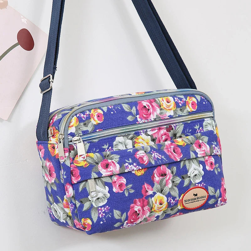 Women’s Canvas Tote Bag – Large Capacity Handbag, Messenger & Shoulder Bag for Commuting and Travel