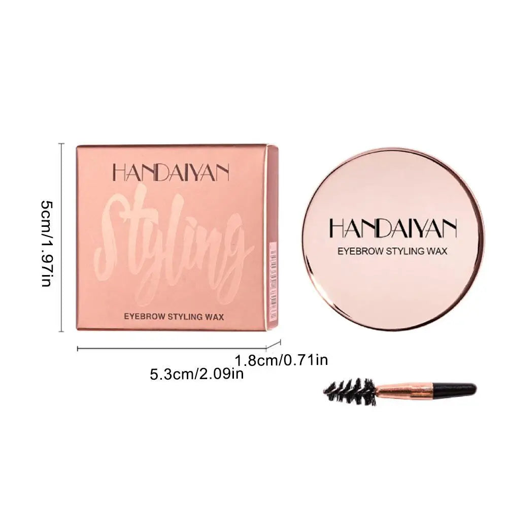 Transparent Pomade Eyebrow Styling Soap – Gel Wax Fixer with Brush for Women, Eyebrow Makeup & Cosmetics