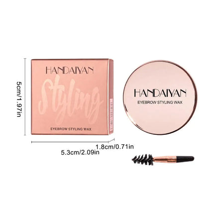 Transparent Pomade Eyebrow Styling Soap – Gel Wax Fixer with Brush for Women, Eyebrow Makeup & Cosmetics