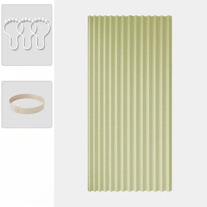 Pleated Accordion Folding Door Curtain – Privacy Panel for Bedroom, Wardrobe, Shoe Rack & Room Partition