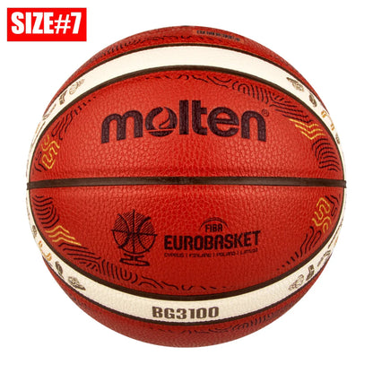 2025 Molten Basketball — Official Size 5/6/7 PU Indoor & Outdoor Ball for Men, Training, Match & Team Games