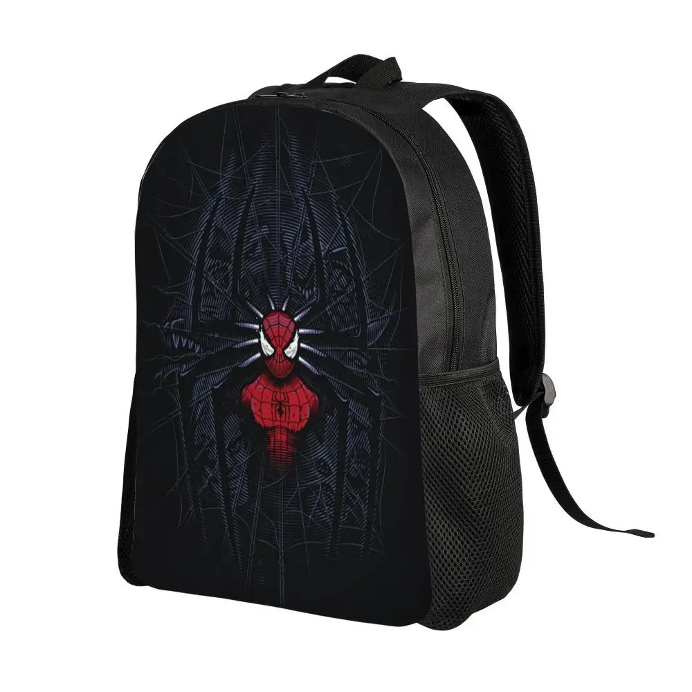 Custom Spider-Man Web Backpack – Water-Resistant School & College Bag for Men and Women
