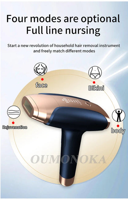 IPL Laser Hair Removal Device – 999,999 Flashes Painless Epilator for Women, Permanent At-Home Bikini & Body Hair Removal