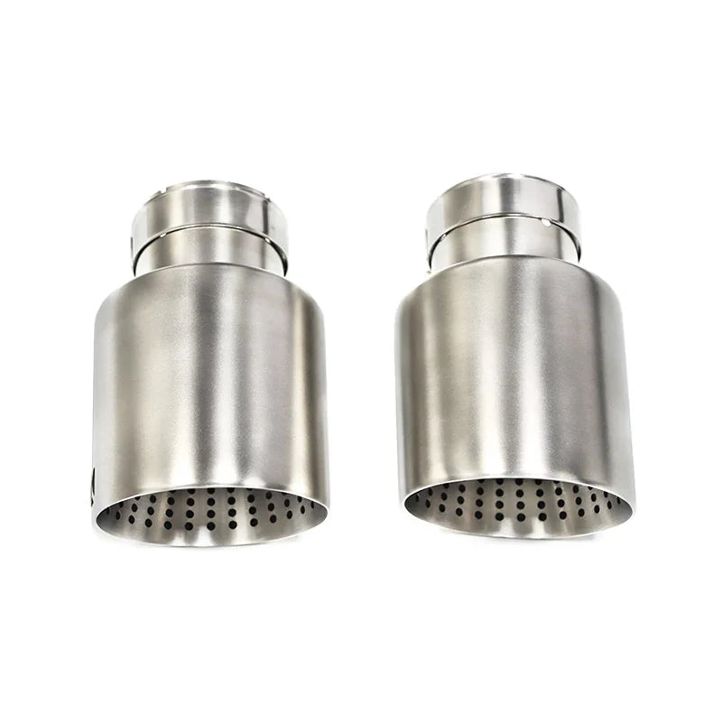Matte Stainless Steel Car Exhaust Tip — Universal 60-63mm Muffler Nozzle for VW GTI MK7 Golf7