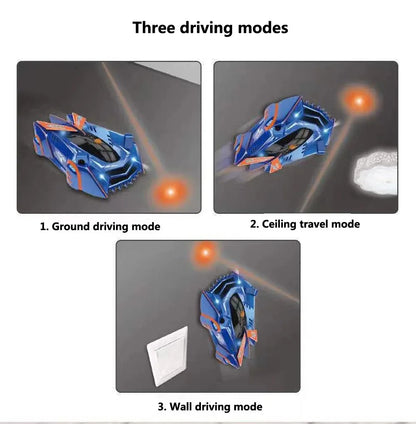 Wall Climbing RC Race Car – Light-Guided Anti-Gravity Drift Stunt Car with Infrared Sensor, Electric Toy Gift for Kids & Boys