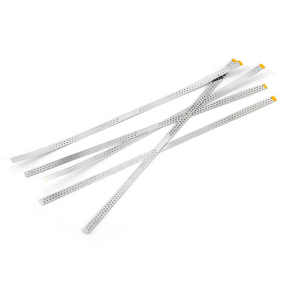 AZDENT Dental Diamond Polishing Strips – 5pc Stainless Steel Orthodontic IPR Fine & Medium Polish