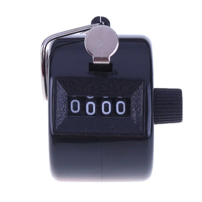 Handheld 4-Digit Tally Counter – Mechanical Manual Palm Clicker for Number Counting, Assorted Colors