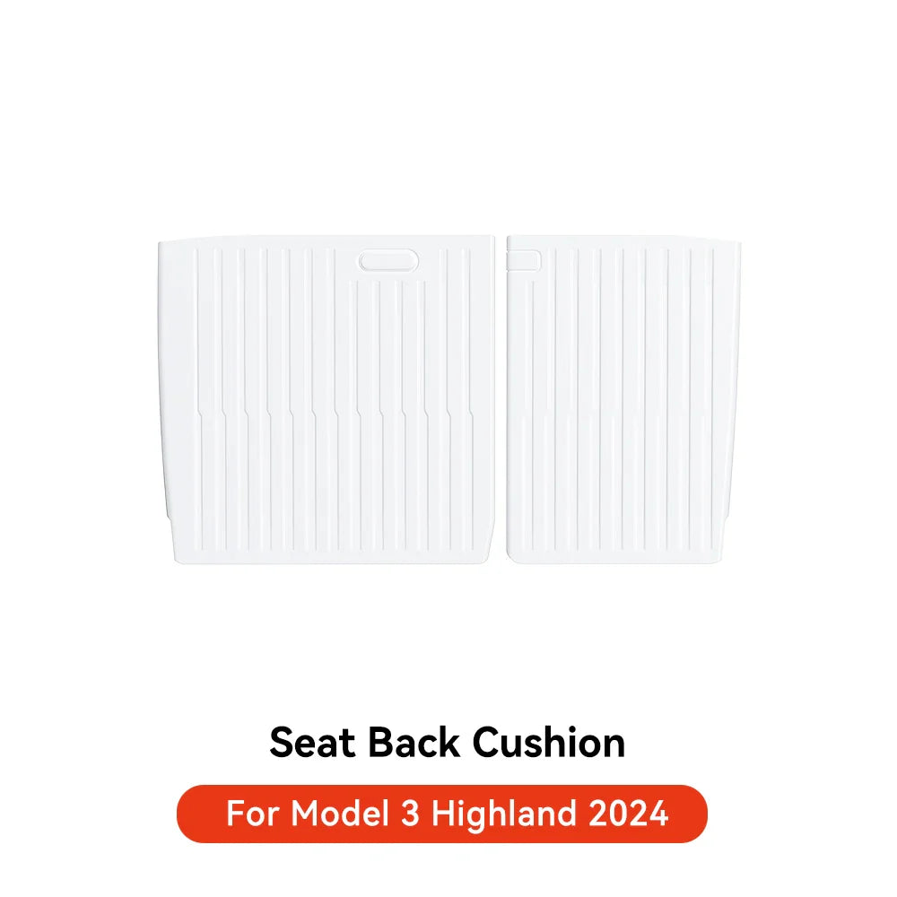YZ TPE White Foot Pad — Fully-Surrounded Floor Liner for Tesla Model 3 & Model Y (2021–2025) | Waterproof, Non-Slip
