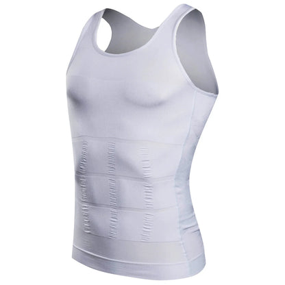 Men’s Compression Body Shaper Tank Top — Slimming Abs Abdomen Tummy Control Gym Workout Shapewear