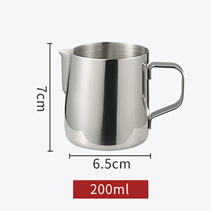 Stainless Steel Milk Frothing Pitcher Jug – 100ML–2000ML Espresso Barista Latte & Cappuccino Cream Foam Maker Cup