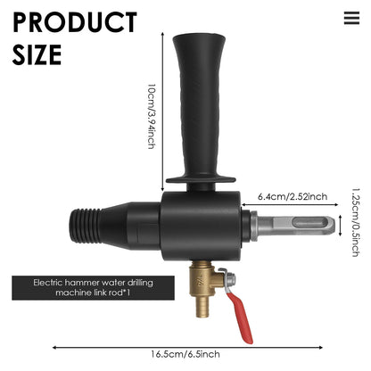 SDS PLUS Drill Adapter – Electric Hammer Water Injection Converter, Carbon Steel Hammer Adapter with 2 Conversion Options