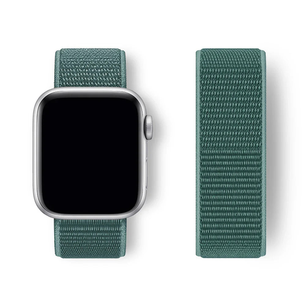 Sport Loop Strap for Apple Watch Band 40mm–49mm – Compatible with Series 3–10, SE & Ultra Adjustable Bracelet