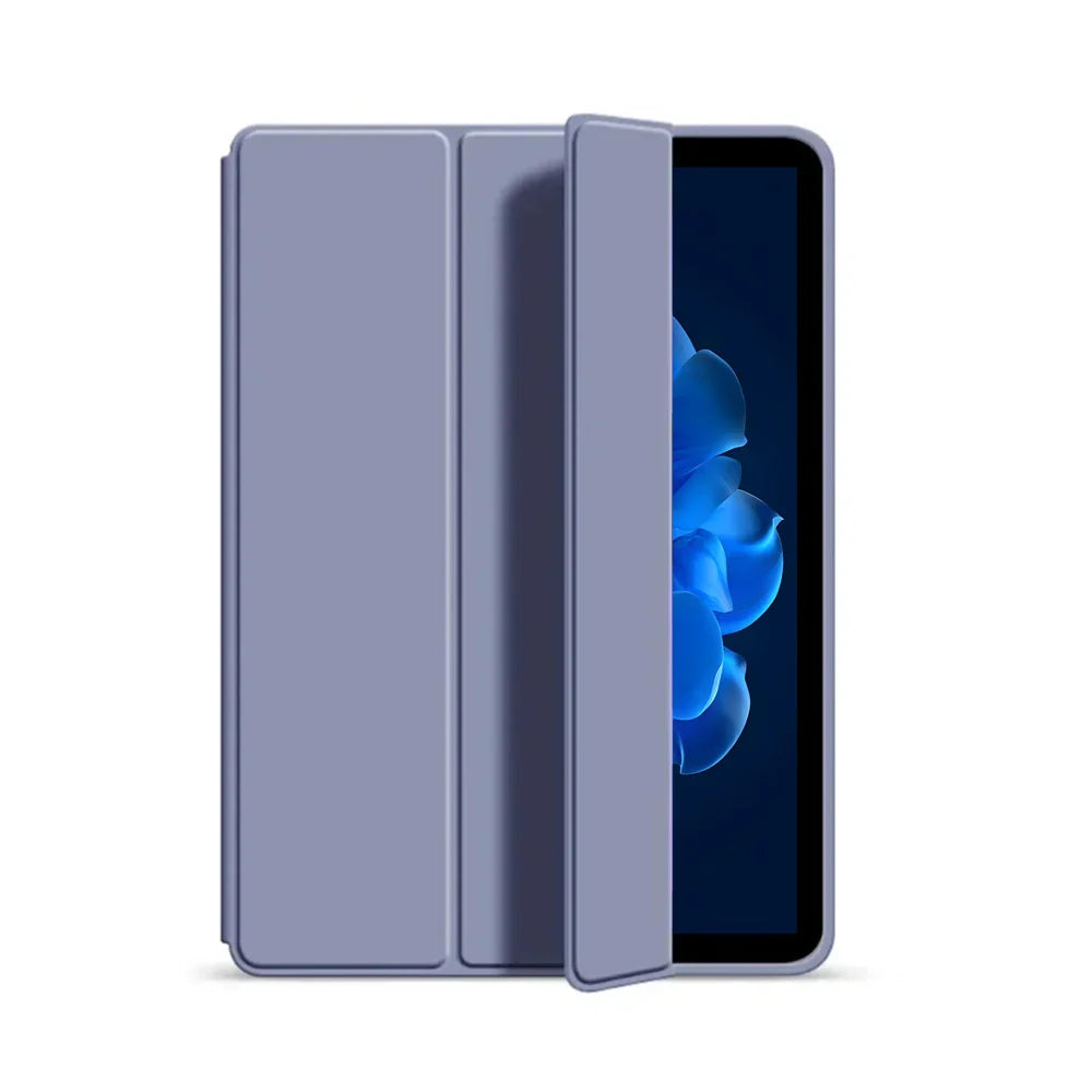 Leather Stand Flip Smart Cover for iPad — Soft Silicone Case for iPad 10th & 11th Gen, 10–11-inch (2022/2025)