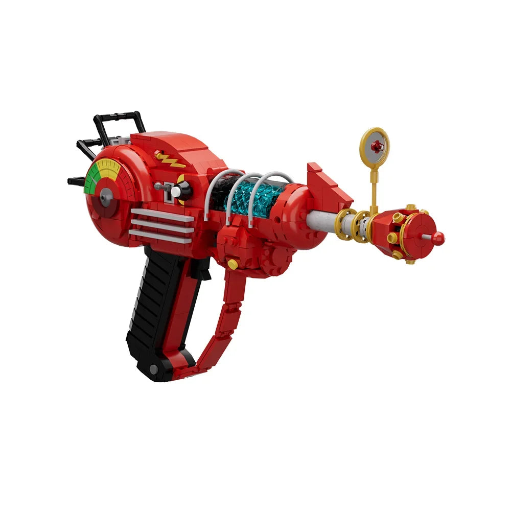 Call of Duty Ray Gun Building Blocks - MOC Red DIY Game Model Brick Kit & Collectible Gift
