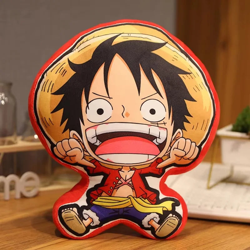 One Piece Anime Pillow – Luffy, Zoro, Sanji, Chopper & Usopp Stuffed Cartoon Cushion Toy, Perfect Birthday Gift