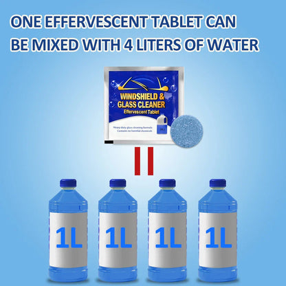 Car Windshield Glass Cleaner Effervescent Tablets: Windscreen Wiper Solid Cleaner - Toilet Cleaning Car Accessories