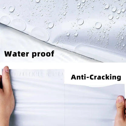 50PCS White Courier Bags – Self-Adhesive Plastic Mailing & Shipping Envelopes