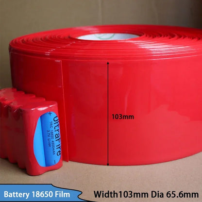 2M/5M/10M PVC Heat Shrink Tube for 18650 Lithium Battery Packs – Insulated Wire Cable Sleeve Protection Wrap