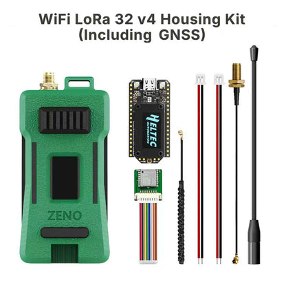 Meshtastic Heltec WiFi LoRa 32 V4 Meshcore - ESP32-S3 SX1262 Dev Board with GPS, Antenna & Zeno Kit Case