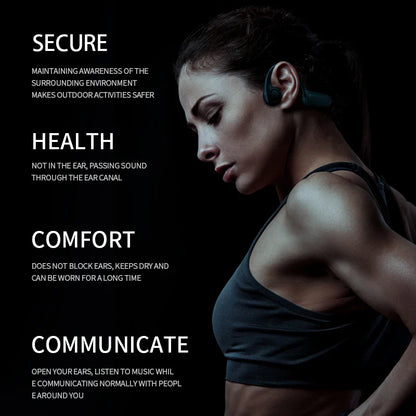 Xiaomi Mijia Real Bone Conduction Sport Headphones – Wireless Bluetooth Earphones with Mic, Hands-Free for Running