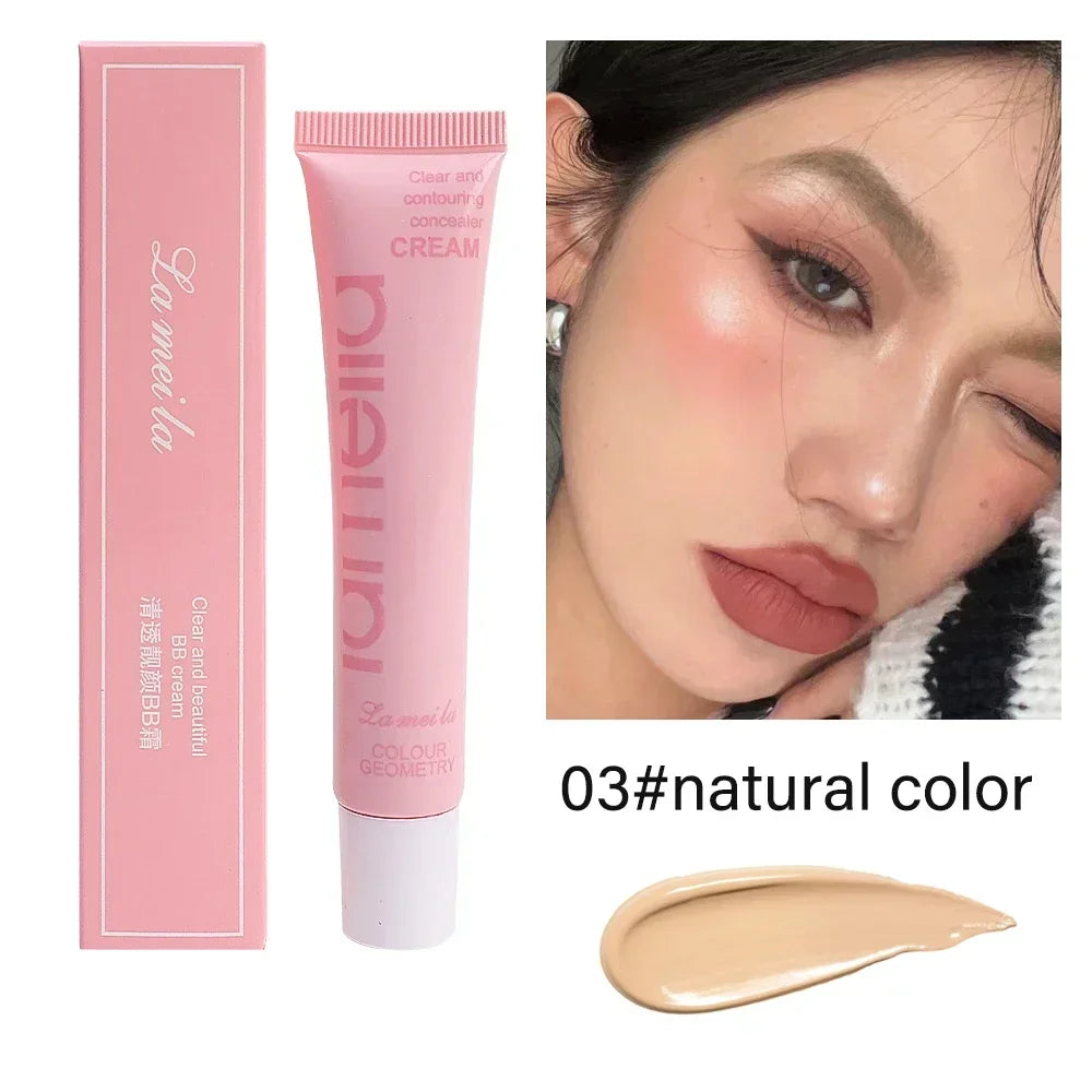 Oil-Control Matte BB Cream — Waterproof Full Coverage Liquid Foundation & Concealer for Acne, Spots, and Dark Circles