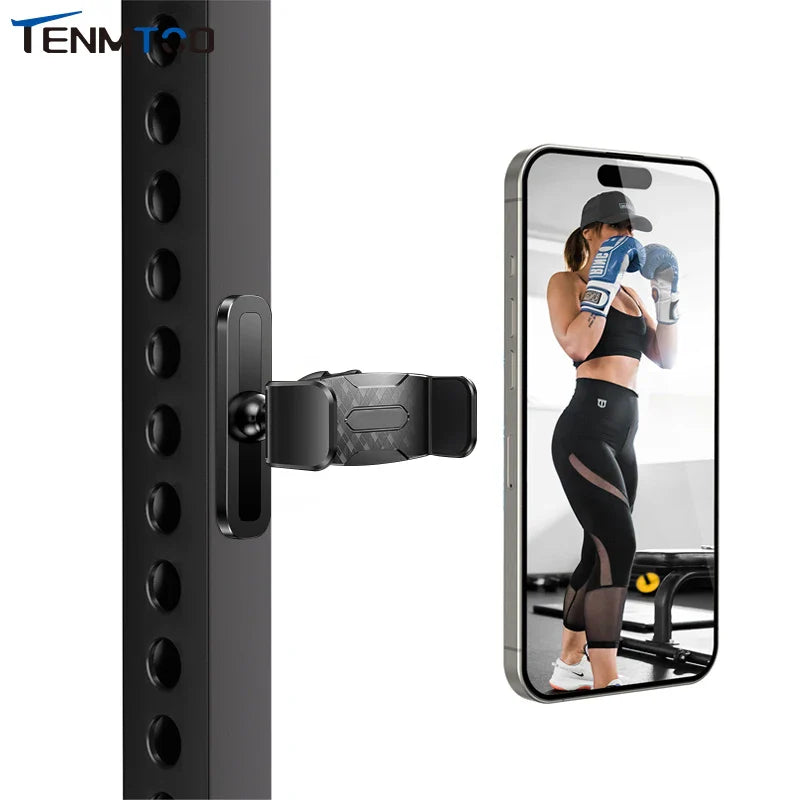 Tenmtoo Gym Magnetic Phone Holder – 360° Adjustable Stand for MagSafe, Compatible with iPhone 15/14/13 & 4.7-6.5 Inch Smartphones