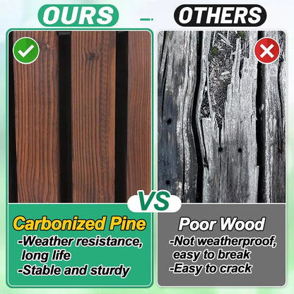 Wooden Garden Pathway - Roll-Out Outdoor Walkway for Patio, Beach, Backyard, Weddings & Events