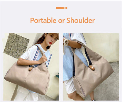 Women’s Yoga Mat Bag – Fitness Shoulder Tote for Gym, Sports, Travel, Dry/Wet Storage