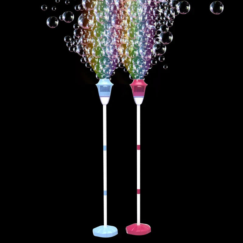Street Light Bubble Machine – Fully Automatic Light-Up Bubble Maker for Birthday, Wedding & Outdoor Parties