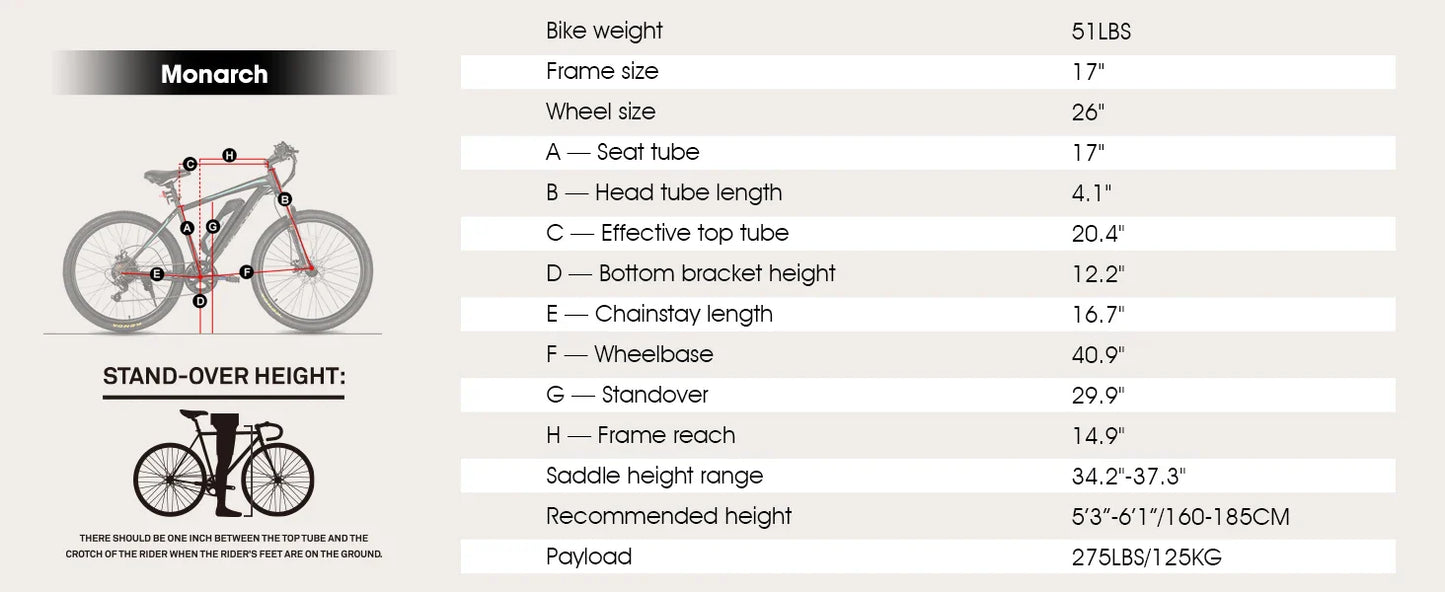 HILAND 26" Electric Mountain Bike for Adults - 500W Motor, 7 Speeds, Removable Battery, 20MPH Ebike
