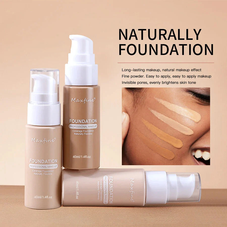 Liquid Foundation Concealer – Waterproof, Sweat-Resistant Professional Makeup Cosmetics