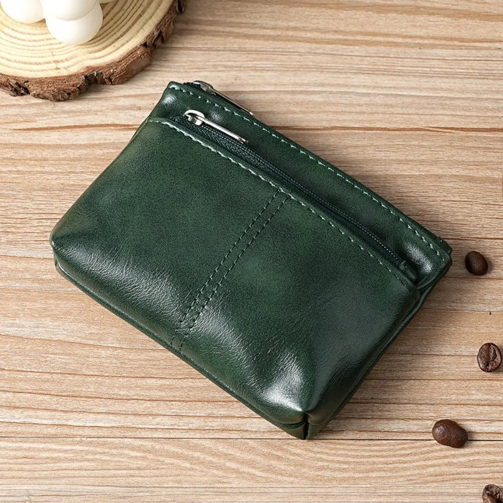 Mini PU Leather Coin & Card Holder Wallet – Luxury Pocket Change Purse Pouch for Men & Women 💼✨