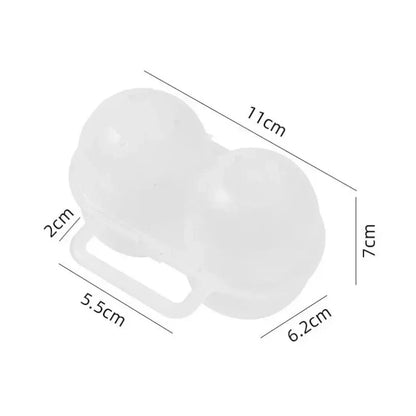 Portable 2-Cell Egg Storage Box – Shockproof Plastic Egg Tray Holder for Refrigerator & Outdoor Travel Egg Protection Container