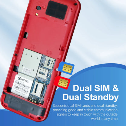 MKTEL M2023 4G Feature Phone – 2.4" Screen, Dual SIM, 1800mAh Battery, MP3/MP4/FM Radio, Puguang Lamp