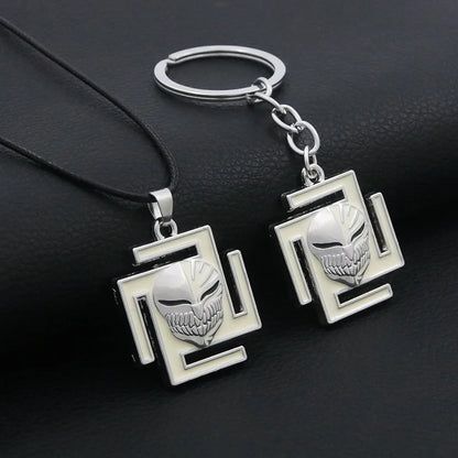 Bleach Ichigo Kurosaki Keychain Necklace - Anime Cosplay Pendant Charm for Men & Women Backpack Jewelry Gift