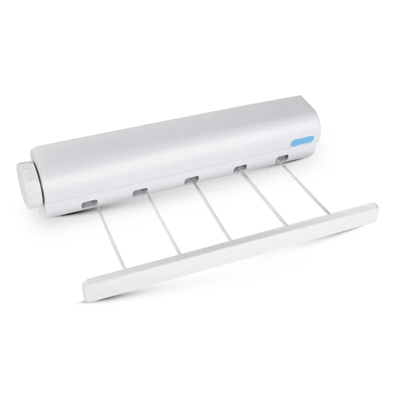 Retractable Indoor Clothesline: Wall-Mounted Drying Hanger Rack for Bathroom - Invisible Clothesline Solution