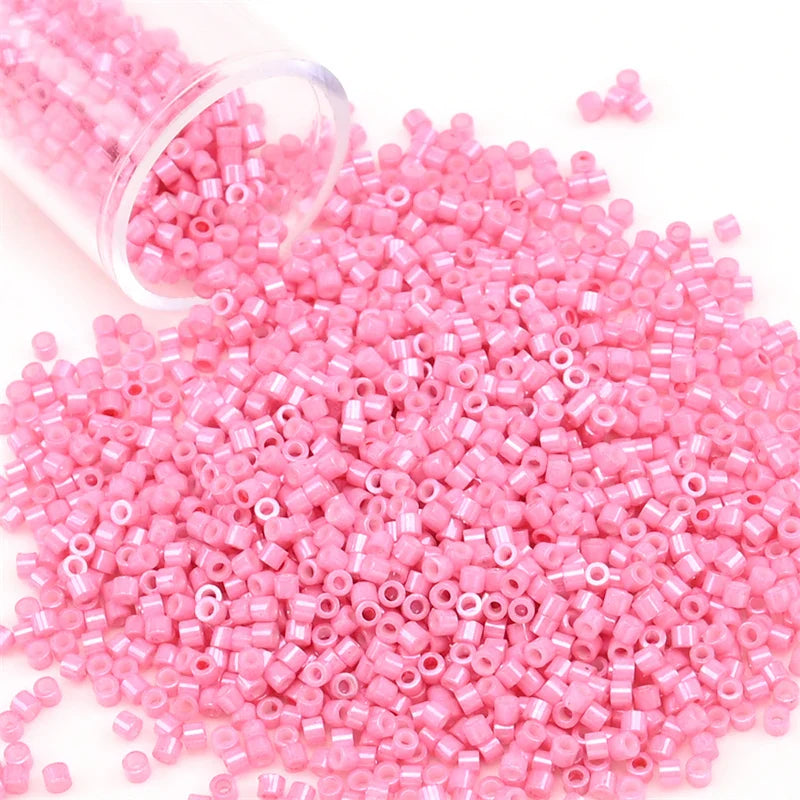 11/0 Mini Glass Beads – 2000PCS Small Cylindrical Beads for DIY Jewelry Making, Necklaces & Bracelets, 10g/Pack