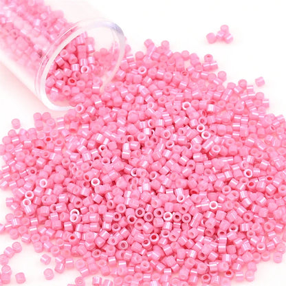 11/0 Mini Glass Beads – 2000PCS Small Cylindrical Beads for DIY Jewelry Making, Necklaces & Bracelets, 10g/Pack