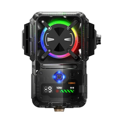 DL23 Semiconductor Phone Cooler - 2000mAh Temperature-Controlled Smartphone Cooler with Digital Display & Dual Mount Holes