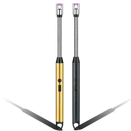 Rechargeable Electric Plasma Arc Lighter – Windproof USB Candle & BBQ Ignition Tool for Camping, Kitchen & Fireplace Use