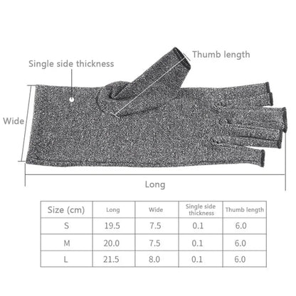 Compression Arthritis Gloves - Half Finger Wrist Support for Joint Pain Relief