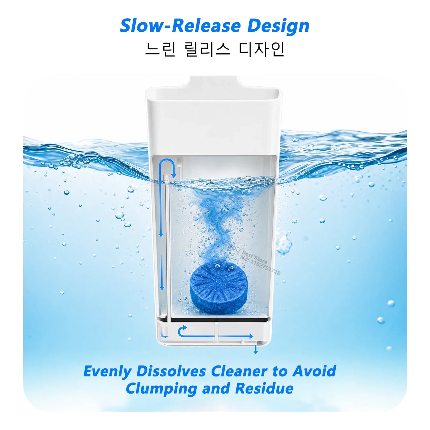 iLMH Toilet Bowl Cleaner Dispenser - Hanging Slow-Release Tank Replacement Cleaning Buffer Box