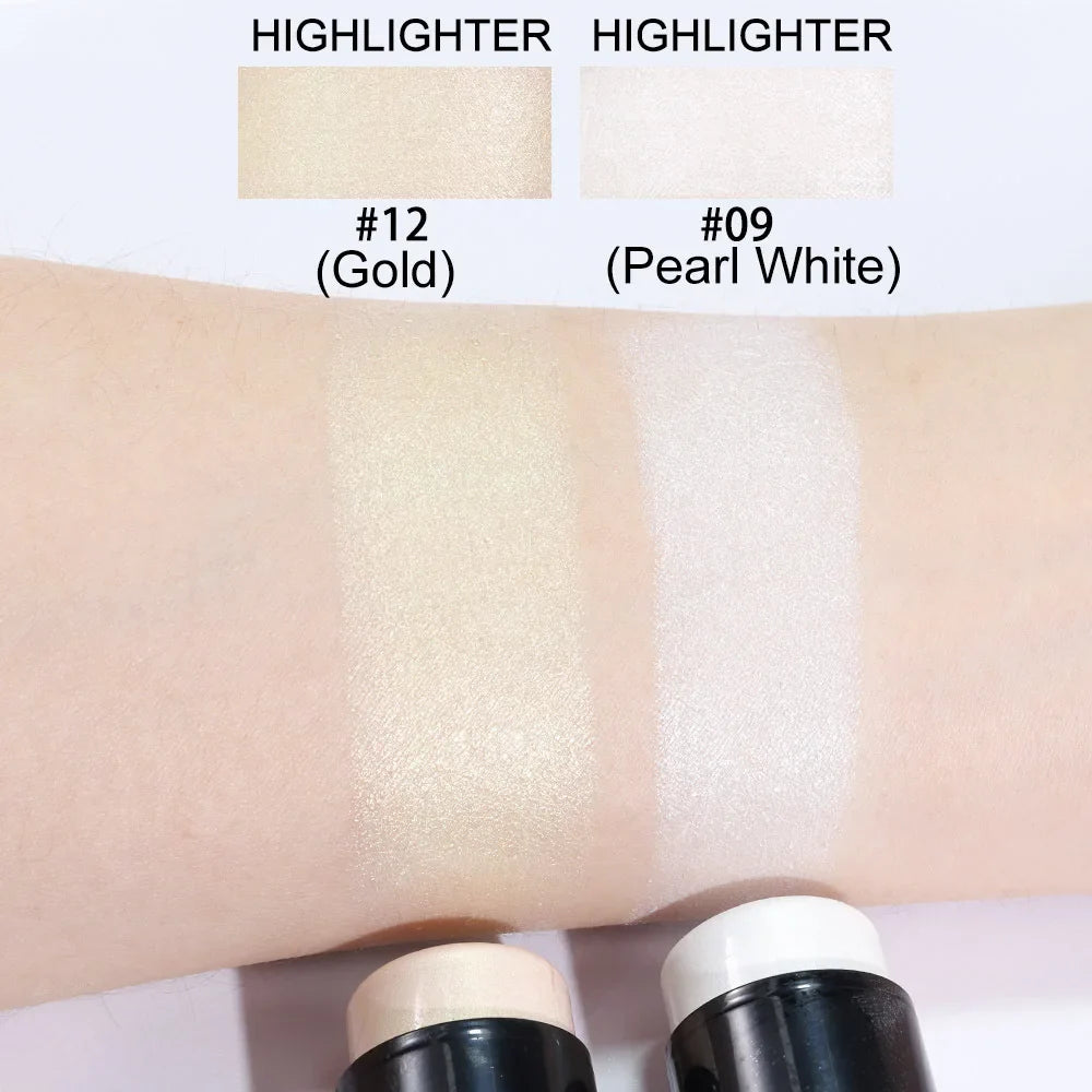 Highlighting & Bronzer Stick - Face Brightening Blusher, Rouge Concealer Pen, Long-Lasting Corrector & Nose Contouring Cosmetics