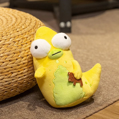 19cm Solar Opposites Yellow Monster Plush – Cute Big-Eyed Anime Stuffed Doll, Soft Cuddly Plushie Birthday Gift